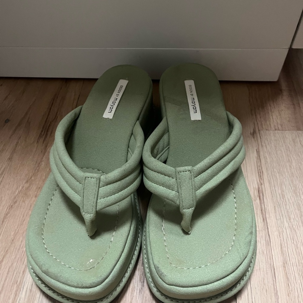 Green Women Sandals